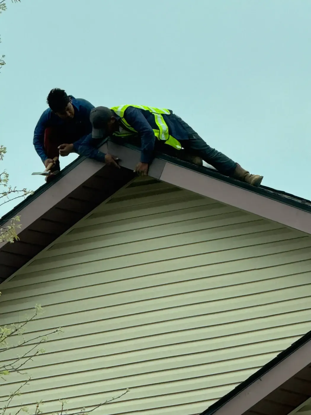 Tarping and dry-in on a Munster commercial roof